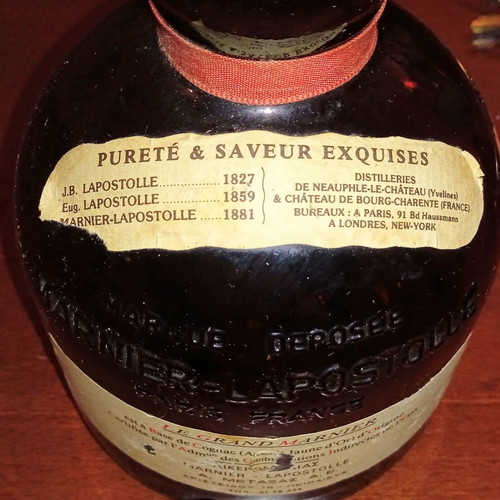 Grand Marnier collectible bottle from A. Metaxa dealership Piraeus