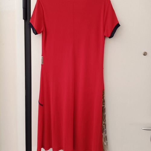 Kisha Italia women's red dress with floral print