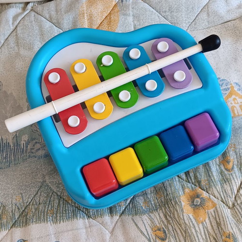 Addo Play 2-in-1 children's musical toy piano and xylophone