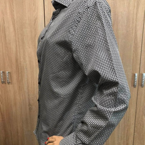 Brand's shirt new, size M, cotton, black and white