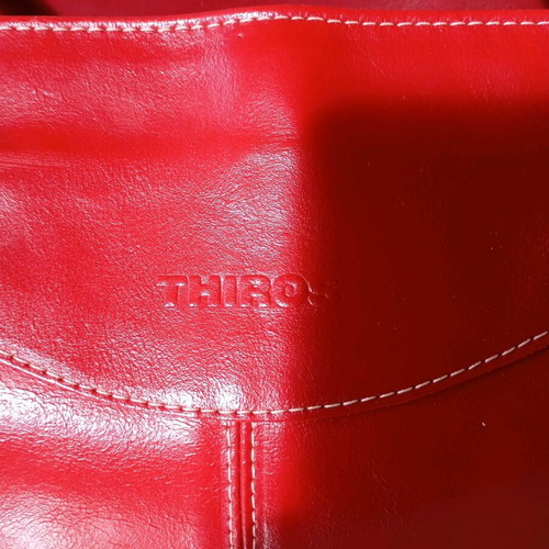 Thiros shoulder bag red eco leather like new