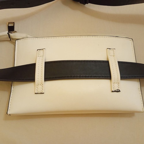 Achilleas Accessories waist bag like new, white and black