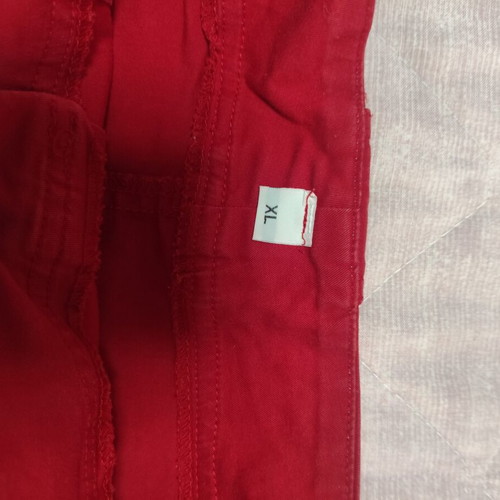 Skirt red used, size XL 42 14