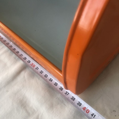 Vintage metal bread box with storage containers