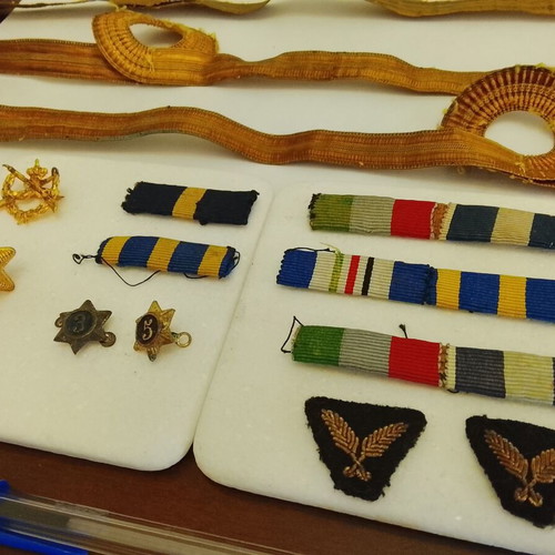 Military insignia collection used, Greek Army and Royal Gendarmerie