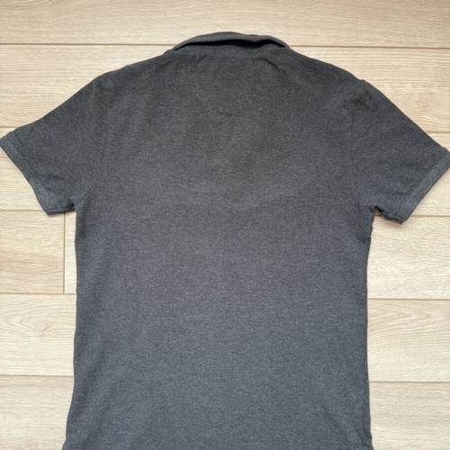 DKNY Men's Classic Polo Shirt Size S, charcoal