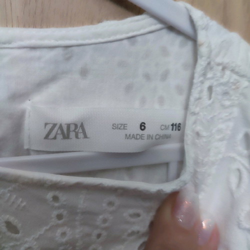 Zara dress size 6 like new, white