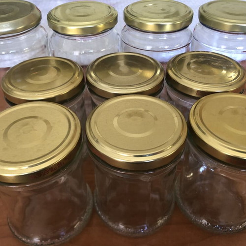 Glass jars set of 10, 4 x 370 ml and 6 x 180 ml