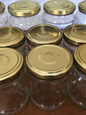 Glass jars set of 10, 4 x 370 ml and 6 x 180 ml