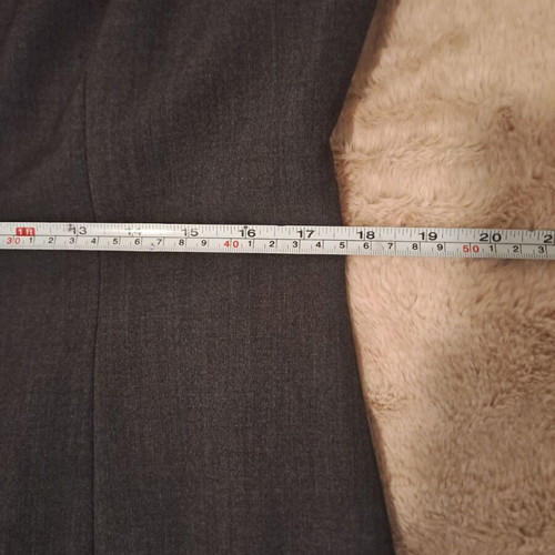 Calvin Klein dress gray size 12 like new with V-neck and ruffle