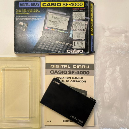 Casio SF-4000 Digital Diary vintage, complete in box, like new