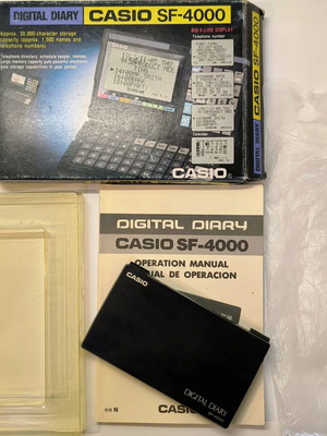 Casio SF-4000 Digital Diary vintage, complete in box, like new