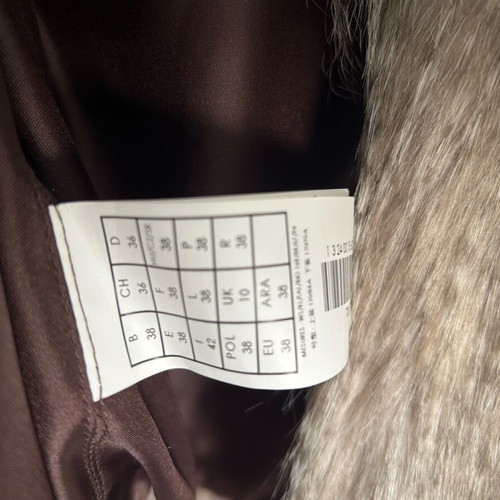 Faux fur coat Promod new, size S-M, beige
