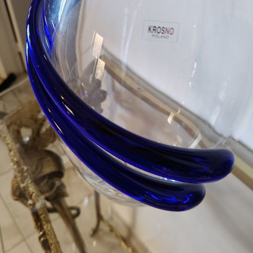 Krosno Glasswork decorative vases set of 2, new, glass