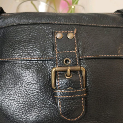 Bric's crossbody bag used black genuine leather
