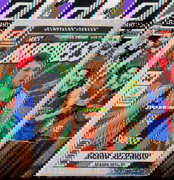 NET MARVELS PRESS PROOF - VEZENKOV - OLYMPIACOS - DONRUSS EUROLEAGUE 2024-25