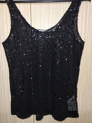 Μπλούζα παγιέτες ολοκαίνουργια medium σε χαλαρή γραμμή