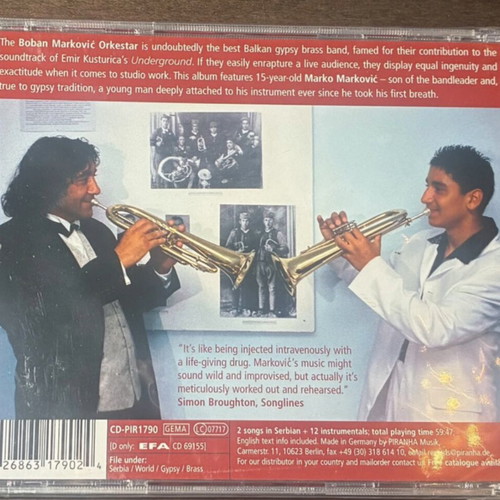 Boban Marković Orkestar Boban I Marko CD Balkan Brass Fest