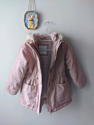 Children's jacket used 24-36 months warm pink