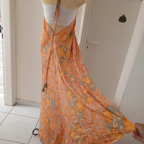 Ble Resort Collection maxi summer dress one size like new, breathable crepe fabric