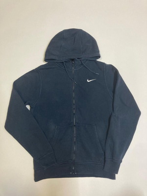 Nike Y2K 90s Vintage Hoodie, navy, size S