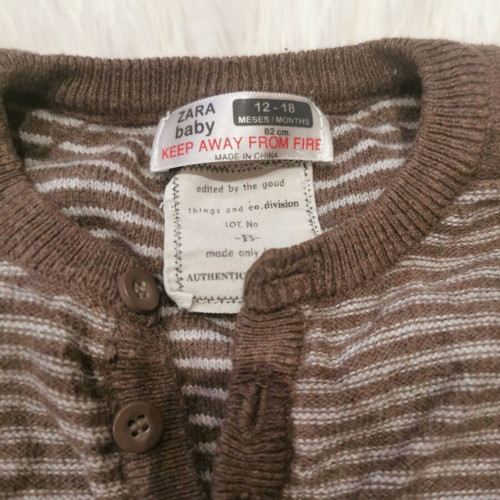 Zara baby sweater size 82 like new
