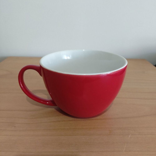 Cereal bowl with handle used