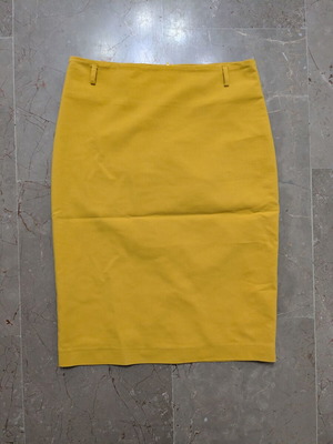 Passager Athens mustard pencil skirt size M like new, cotton blend