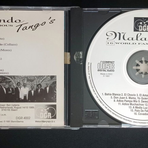 Malando Sextet Tango's CD used, Latin