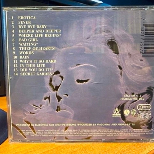 Madonna Erotica CD used, made in Russia