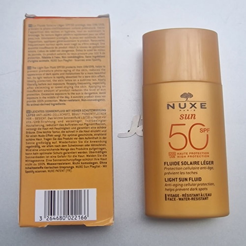 Nuxe Sun Light Fluid High Protection SPF50 Face Sunscreen 50 ml new