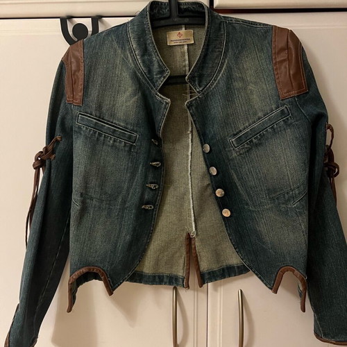Rossodisera women's denim jacket like new, vintage blue