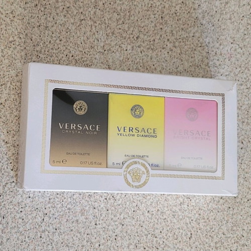 Versace Crystals Miniature Trio Set Eau de Toilette like new