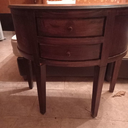 Small office furniture drawer unit used, teak wood