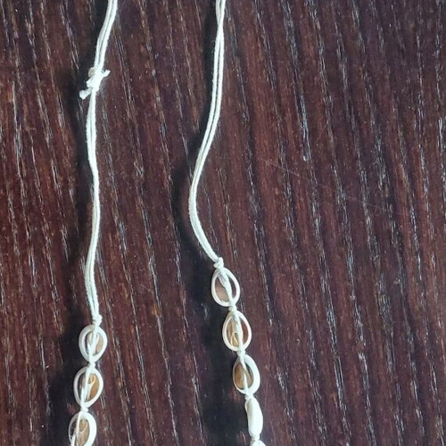 Necklace with shells summer style, new, white