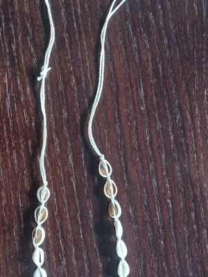 Necklace with shells summer style, new, white