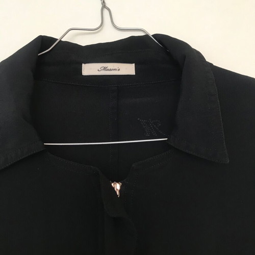 Mason's silk shirt dress size S/M like new, black