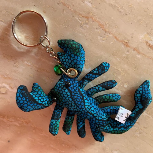 Scorpion Keyholders handmade from batik fabric, new