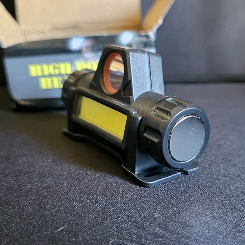 Rechargeable Headlamp with 1200mAh Battery and Side Magnet new