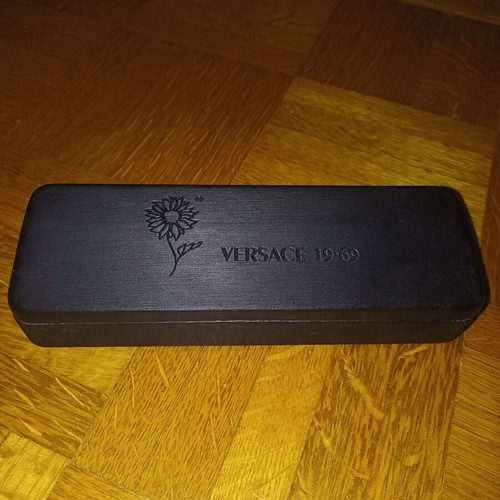 Versace glasses case new black