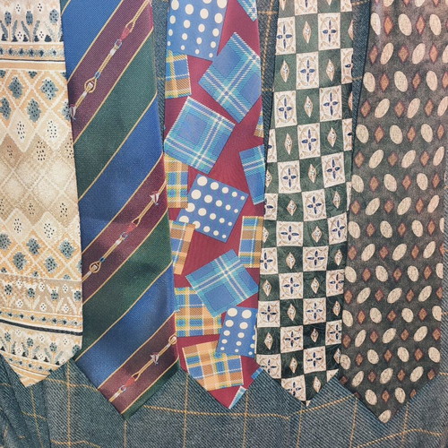 Tie collection used, pack of 15, multicolor