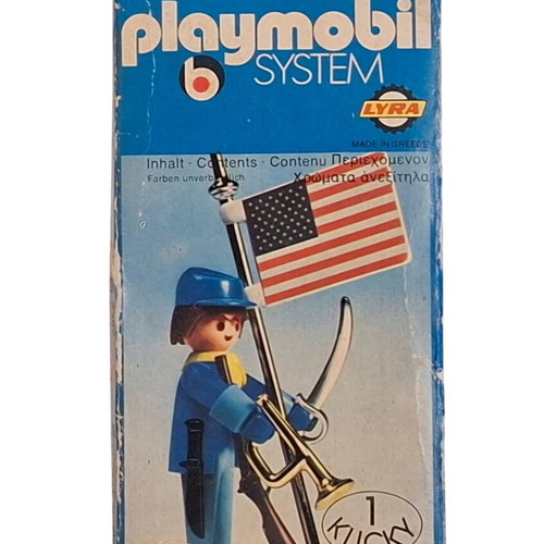 Vintage Lyra Playmobil 3354 American Soldier used, northern Greek