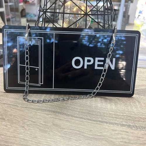 Open-Closed advertising sign new, 24/12 cm