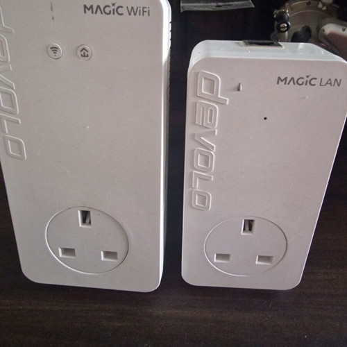 Devolo Magic Lan 1-1 and Wifi 2-1 with UK plugs in excellent condition
