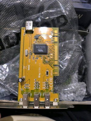 Firewire PCI card 3+1 VIA like new, 4 ports VT6306