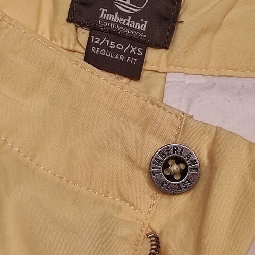 Timberland boys' shorts like new, yellow, age 12