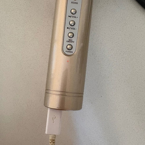 Magic Karaoke Player E103 wireless microphone, gold