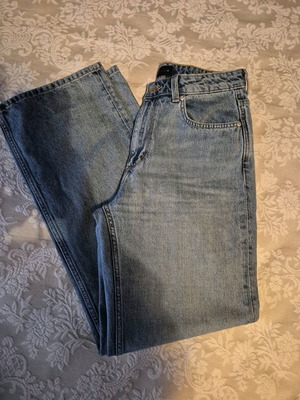Zara high-waisted jeans like new, size L, blue