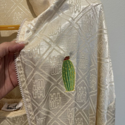 Bomber jacket Hemithea peacock series new, gold color, size S
