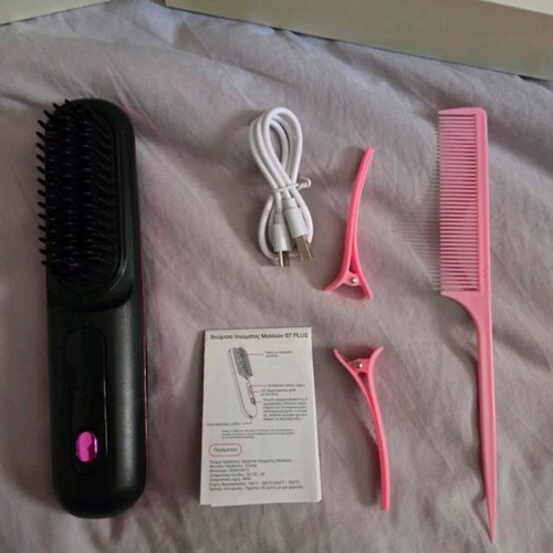 Straightening comb new, rechargeable with case and charger